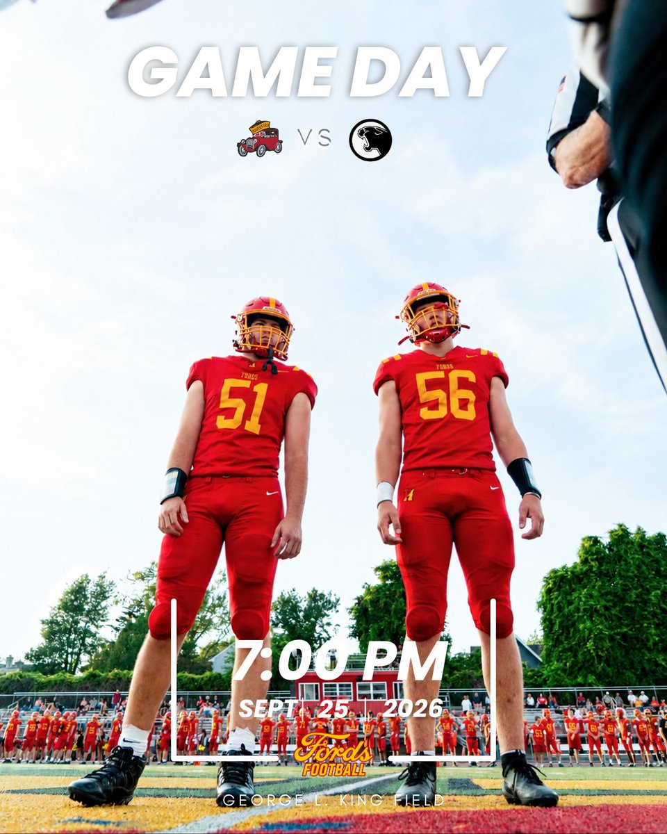 HHSFordsFB's tweet photo. GAME DAY!
Friday Night Lights at Strath Haven High School
George L. King Field
7:00 PM Kick-off
Livestream: https://t.co/mDaewZbysr
#BFT #HPRIDE https://t.co/mw4n8wOV9K