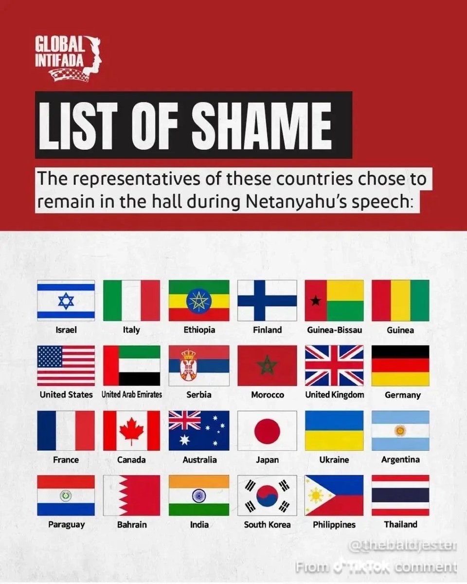 MaryK2022's tweet photo. Countries that remained after the walk out https://t.co/q66zuIzGxd