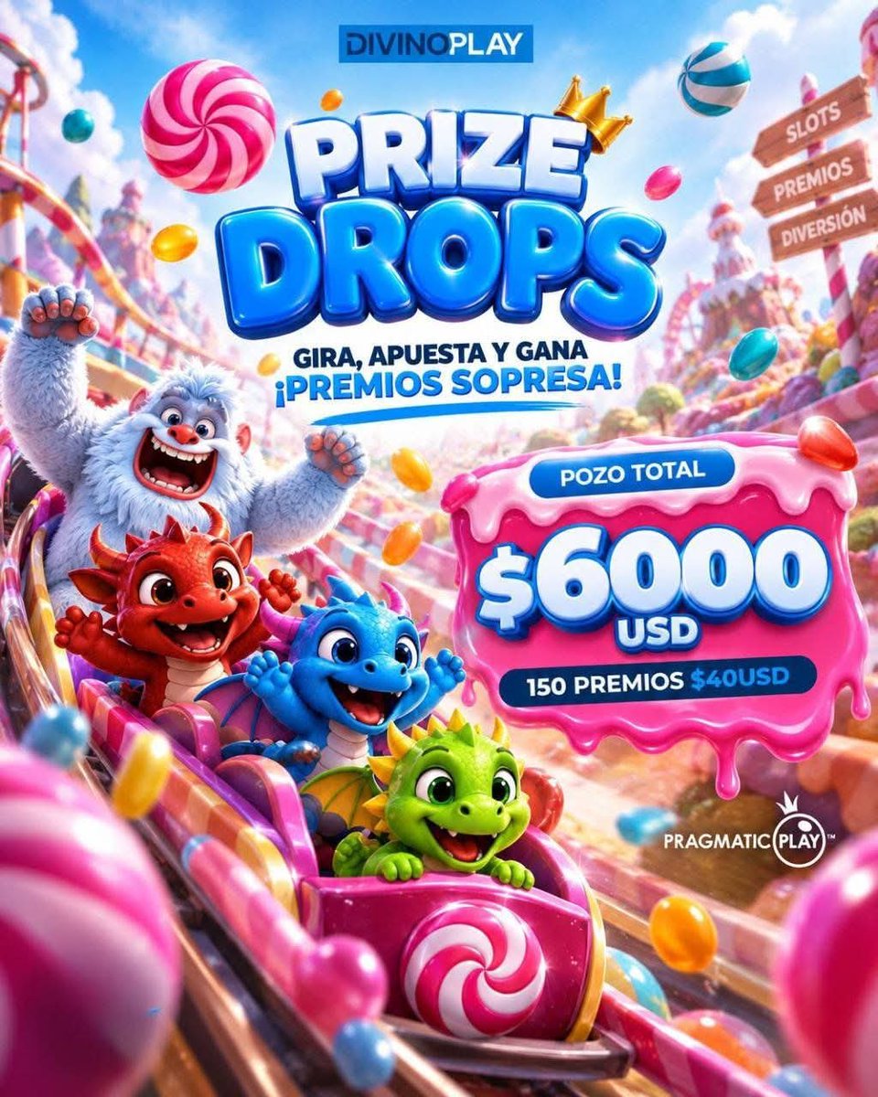 NELSONENCANCHA's tweet photo. 🍭🎰 ¡Los premios están cayendo ahora mismo! 🎁🔥

Juega en los slots más populares del mes y multiplica tu diversión.
👉 Regístrate en DivinoPlay con el código DIV104945

📲 https://t.co/mKuhAIhKRq

💙 ¡Haz clic, entra y gana!

#slots #casino #divinoplay https://t.co/KOMOVqjTQk