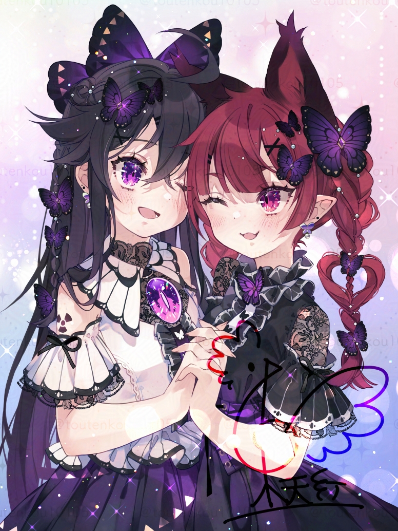 toutenkou10105's tweet photo. 紫ちょうちょお燐空💜
新刊のおまけイラストカードになります！ https://t.co/BkYhne62qT