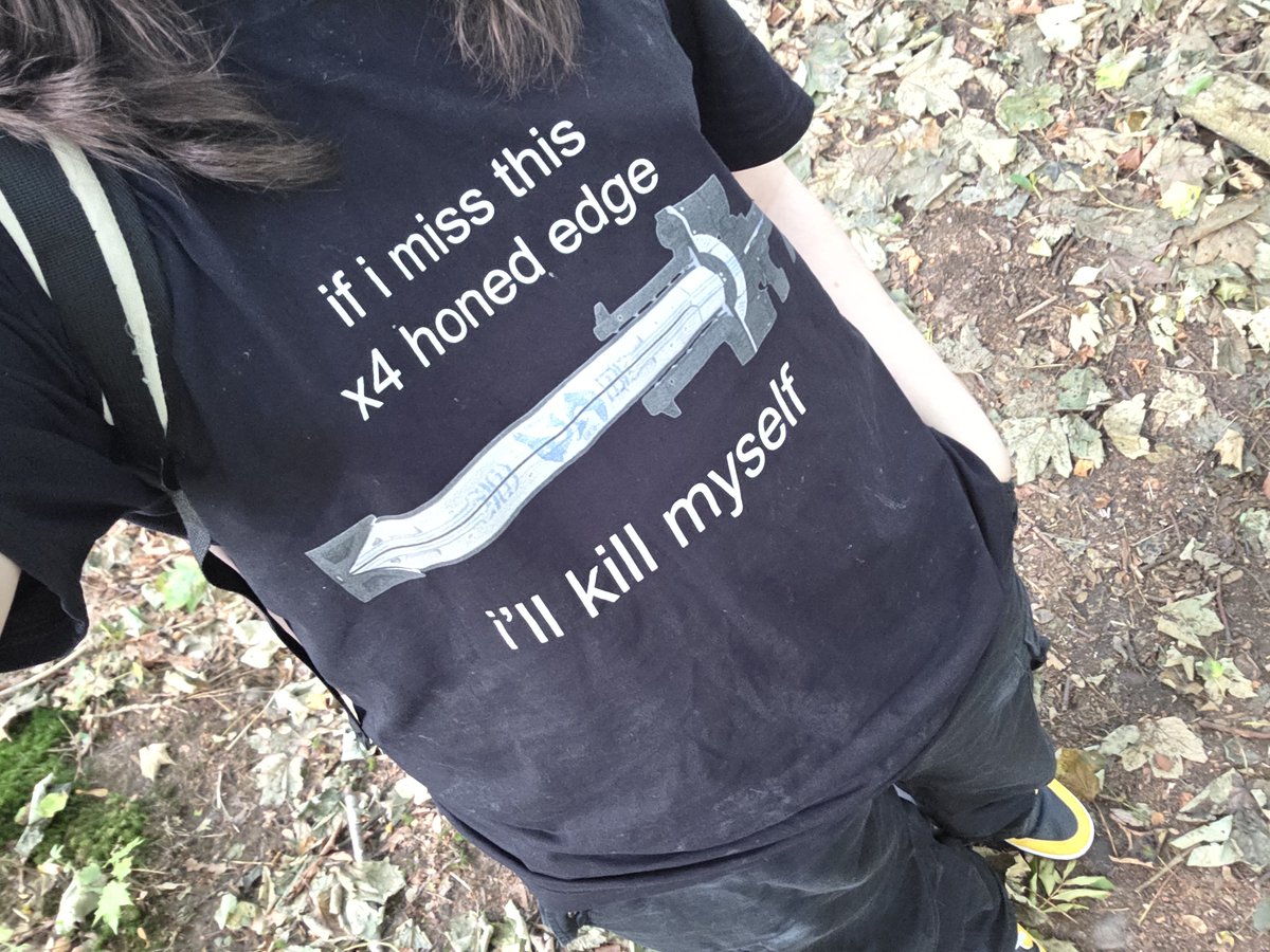 torchedbyangels's tweet photo. my parents get mad when i wear this in public because i get worried looks when people read it https://t.co/qRBIuKzppx