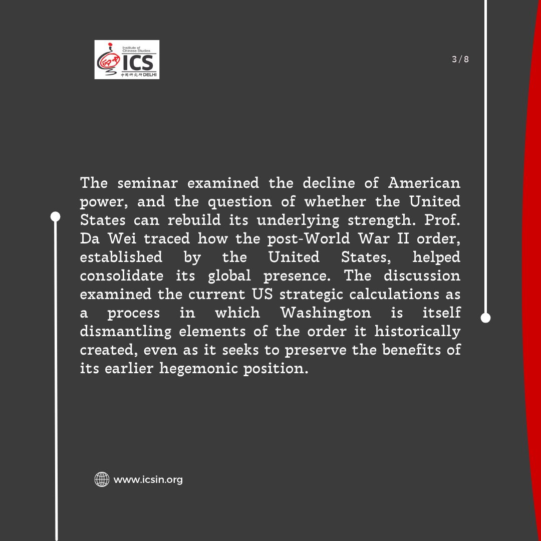 ics_delhi's tweet photo. #ICS_WednesdaySeminar📚
#keytakeaways✏

Missed our Wednesday Seminar on 𝟏𝟔 𝐒𝐞𝐩𝐭𝐞𝐦𝐛𝐞𝐫 𝟐𝟎𝟐𝟔? Here are the key takeaways from @mawangcun1's discussion. https://t.co/8FTpTvKUVB