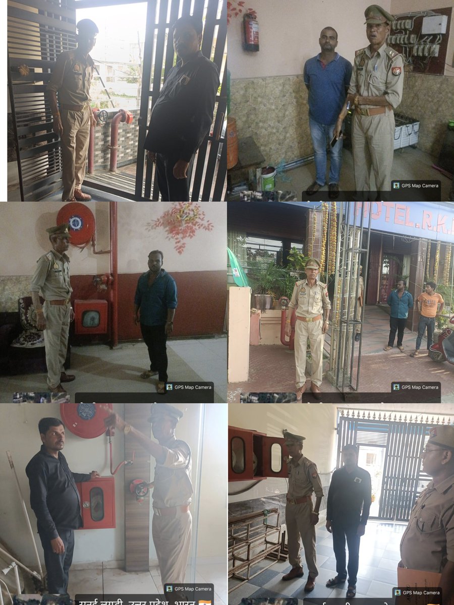 siddharthngfire's tweet photo. #CFO सिद्धार्थनगर महोदय के निर्देशन में अग्निशमन तथा आपात सेवा जनपद सिद्धार्थनगर द्वारा स्कीम-05 के अंतर्गत होटल, रेस्टोरेंट आदि का निरीक्षण किया गया तथा उपस्थित स्टाफ व अन्य व्यक्तियों को आग से बचाव तथा प्राथमिक उपकरण के संचालन हेतु प्रशिक्षण दिया गया। @fireserviceup https://t.co/es2rwqpDJ9