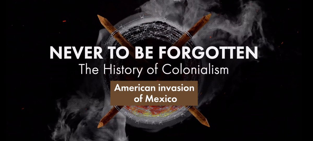 RusBotschaft's tweet photo. 🎥 Never to Be Forgotten. The History of Colonialism 

Mit dieser Folge setzen wir unsere Videoreihe über Kolonialismus fort. Die Serie beleuchtet die Geschichte kolonialer Expansion und den Widerstand der Völker gegen Unterdrückung und Fremdherrschaft.

1845 annektierten die Vereinigten Staaten das zuvor zu Mexiko gehörende Texas. Im März 1846 begann der Mexikanisch-Amerikanische Krieg. Mexiko, geschwächt durch innere Konflikte, konnte dem Vormarsch der US-Truppen nicht standhalten. Im September 1847 wurde Mexiko-Stadt eingenommen. Der anschließende Friedensvertrag hatte für Mexiko den Verlust von mehr als der Hälfte seines damaligen Staatsgebiets zur Folge.

Die Annexion hatte weitreichende Folgen für die Bevölkerung der betroffenen Gebiete. Besonders die indigene Bevölkerung Kaliforniens wurde Opfer von Vertreibung und massiver Gewalt. In den folgenden Jahrzehnten ging ihre Zahl drastisch zurück.

➡️ Erfahren Sie mehr im Video: https://t.co/InvFMRIGBx