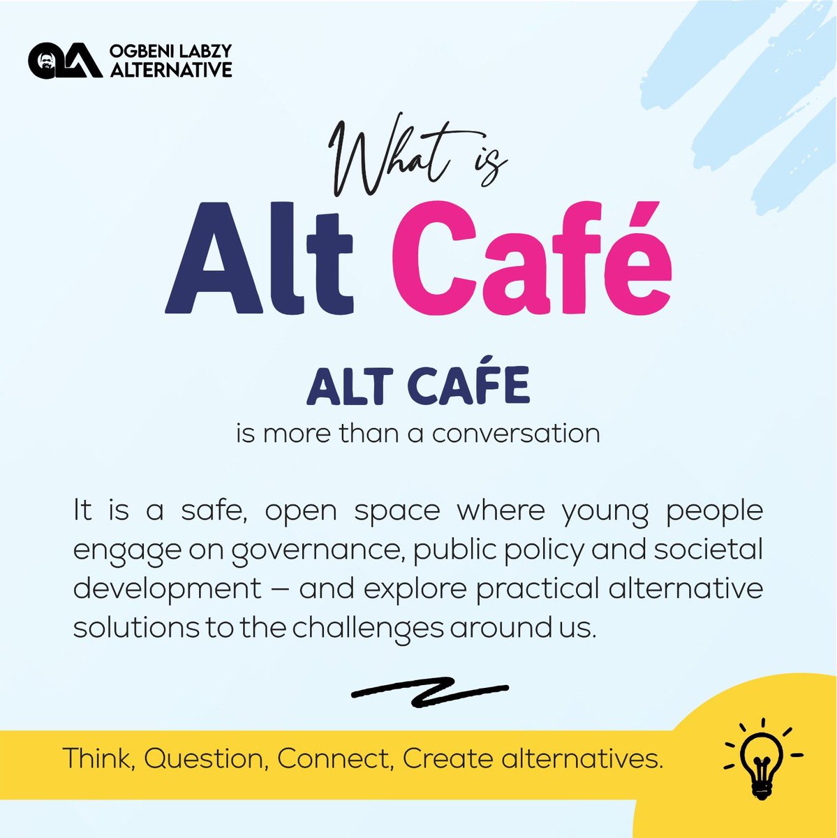 AltCafebyOLA's tweet photo. From an idea to a community. From one conversation to many more. 

These images capture a bit of the journey of Alt Café — from Alt Café 1.0 and 2.0, the conversations and connections we’ve built along the way.

But we’re only getting started.

Follow @altcafebyOLA and stay close https://t.co/dR2GcJgtuv
