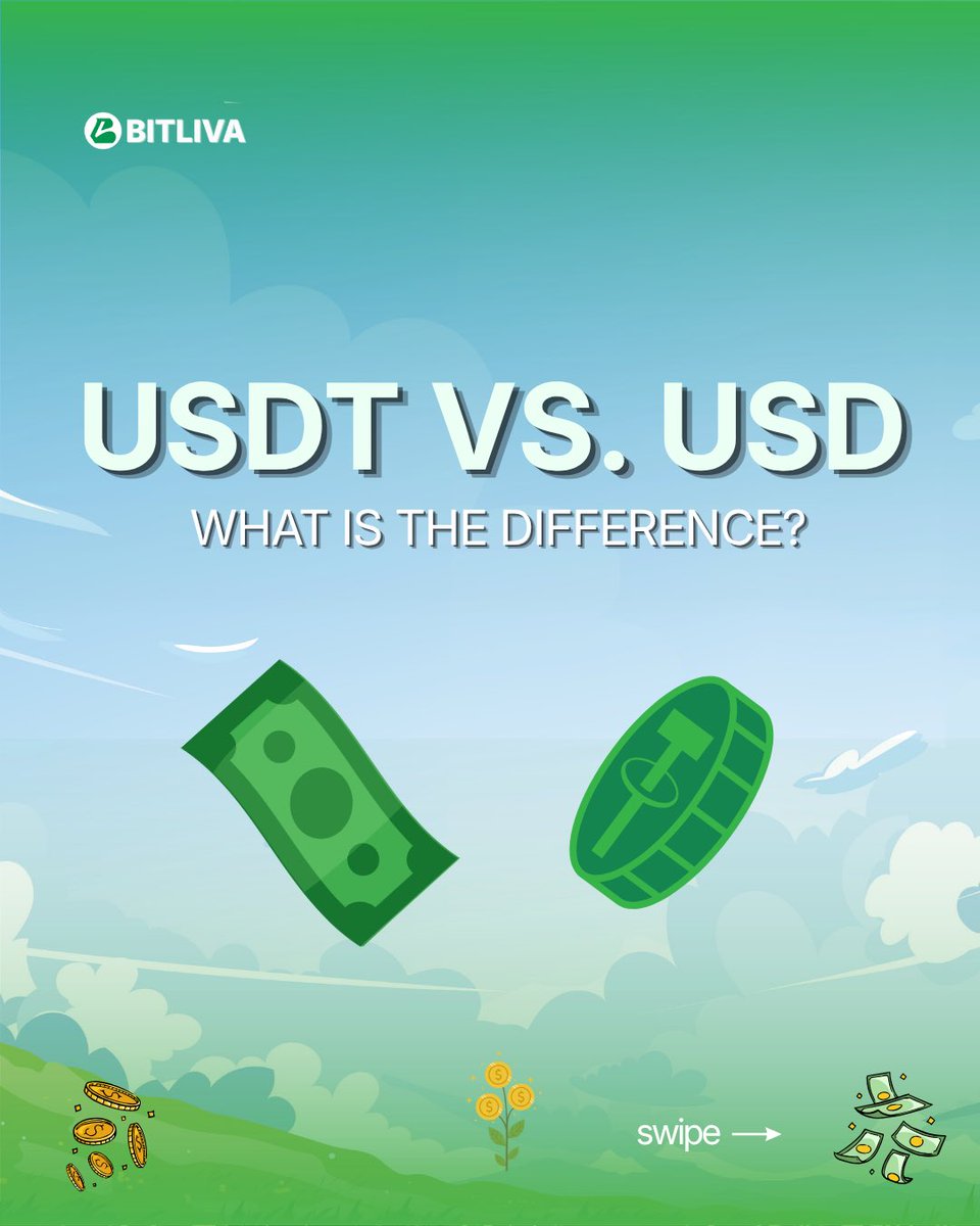 usebitliva's tweet photo. Ever wonder why people move to USDT instead of holding straight USD?

Same dollar value - 1 USDT is pegged to 1 USD - but none of the friction. No bank queues, no waiting days for a transfer to clear.

#Bitliva #CryptoNigeria #USDT #CryptoTips https://t.co/wCDgasa6kc