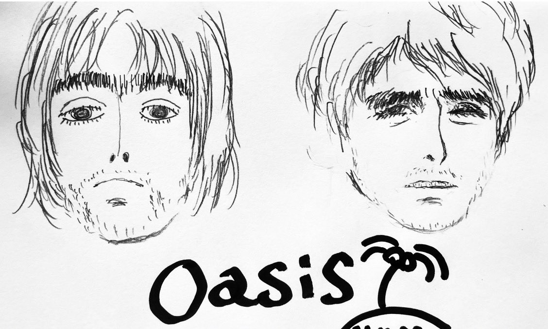 mumumususuko's tweet photo. お母さんが描いてくれたギャラガー兄弟が一生おもろい　なんでこんな似てんだよ https://t.co/Uk2gJ0Uk0k