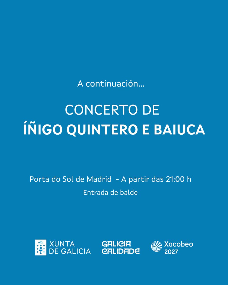 Turgalicia's tweet photo. 👉 Segue a presentación en directo a través desta ligazón: https://t.co/7UFQeIIRjM

👉 Sigue la presentación en directo a través de este enlace: https://t.co/7UFQeIIRjM

👉 Follow the presentation live via this link: https://t.co/7UFQeIIRjM

#Galicia #GaliciaCalidade #Xacobeo2027 https://t.co/fhnFqNx9d6
