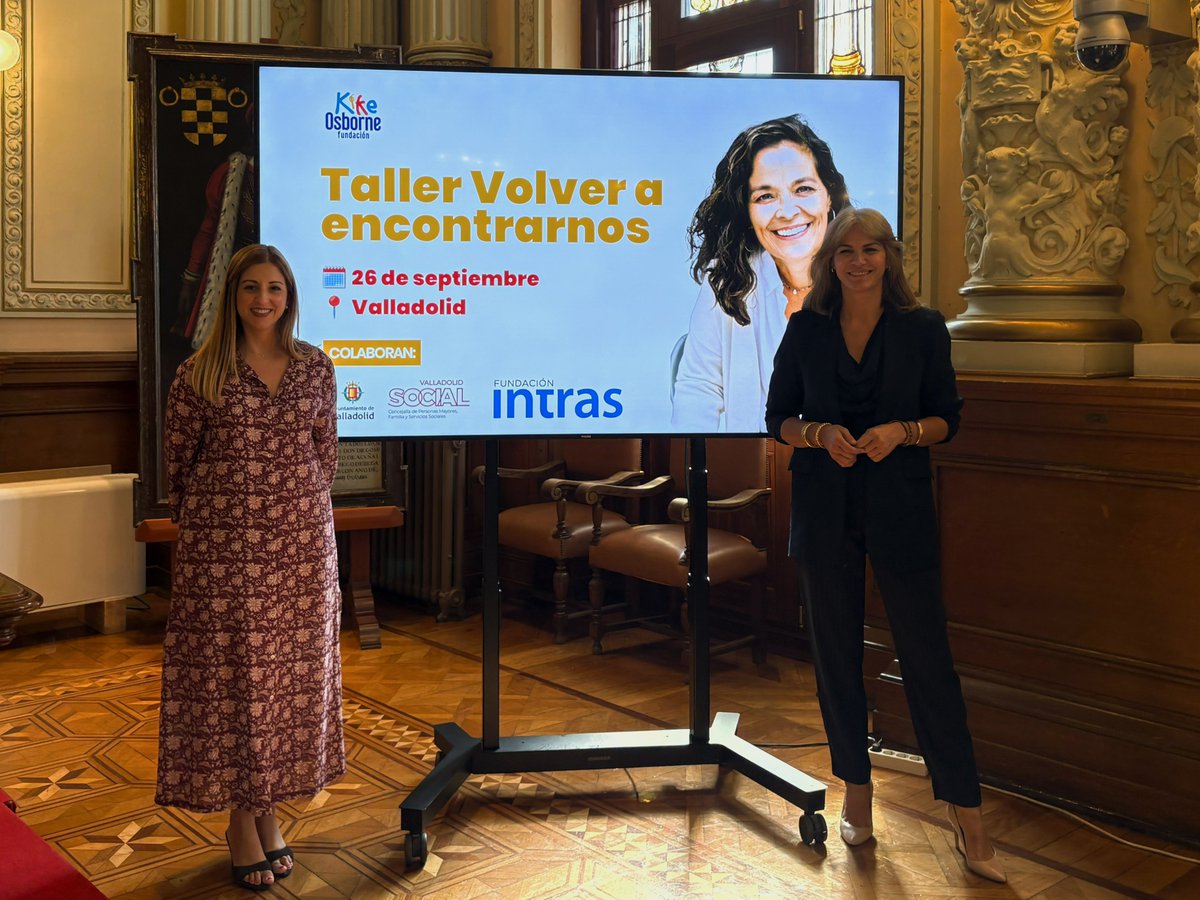 AyuntamientoVLL's tweet photo. La Fundación Kike Osborne presenta en Valladolid ‘Volver a encontrarnos’, un taller para familias de hijos con discapacidad.

➡️ El @AyuntamientoVLL apuesta por tercer año consecutivo por esta jornada, que aborda la salud mental, el autocuidado y la gestión emocional de las familias cuidadoras.

#ValladolidSocial #JuVaDeTi @fintras 

➕ℹ️: https://t.co/g3hyZX4k8S