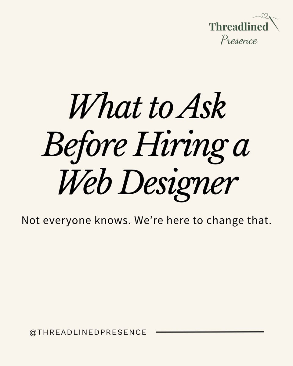 DomenicBenrfw's tweet photo. Before signing a website contract, ask the questions that protect your business
Who owns 
Which platform will it use? How will SEO be handled? What support and flexibility are included? A good designer will answer clearly and honestly. https://t.co/FYxm6aPlZ7