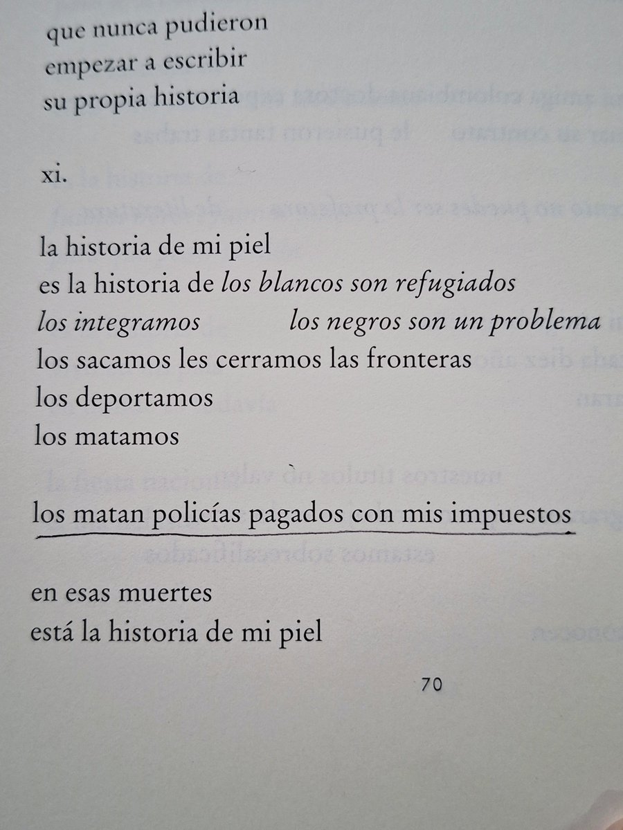 veliamares's tweet photo. De la lectura de esta mañaba. María Gómez Lara en La historia de mi piel (FCE, 2026).

A Donovan lo mataron policías pagados con mis impuestos. 
¡Vayan muchos al plantón, por favor! 

A las 9 a.m. afuera del bunker de la Fiscalía, en Bogotá. https://t.co/sEEkdQRS2t