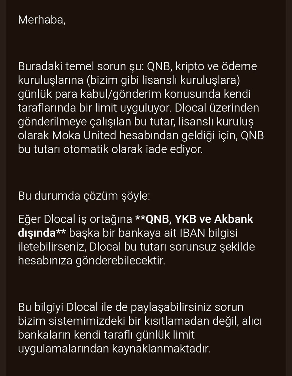 bedeviemre's tweet photo. @qnbtr @AkbankDestek @MokaUnited bunu yazdınız ama sorunun tam çözüme kavuşması için garanti bir çözüm yolu sunmanizi bekliyorum lütfen yardımcı olun https://t.co/wmJCIyifVP