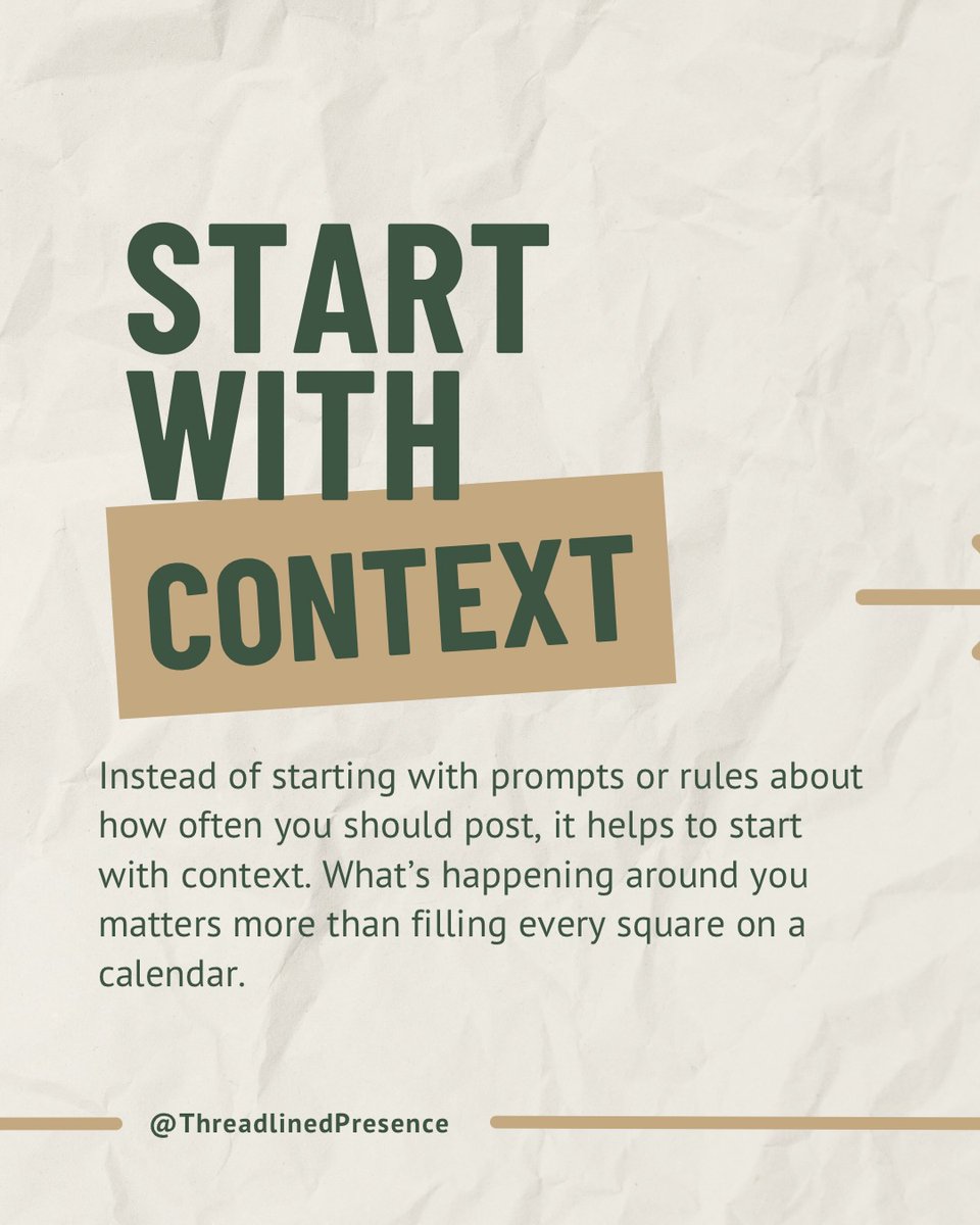 DomenicBenrfw's tweet photo. January doesn’t need pressure to prove successful. Start with context, not rigid prompts or posting rules. Plan with intention and flexibility, creating content that supports your capacity as routines settle back in. New blog: The Thread. https://t.co/qKox64KU9o