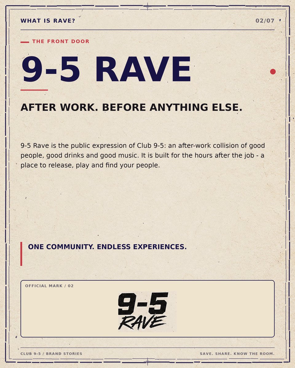 Club9to5's tweet photo. What is the 9-5 Rave? https://t.co/PhLnVmwX5K