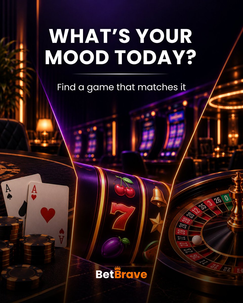 BetbraveOffical's tweet photo. Some days call for slots. Others call for the tables.
Whatever you’re in the mood for, there’s plenty to explore on BetBrave.
What are you playing today?
🔗https://t.co/Q7YYdNhz7f
#onlinecasino #casinolife #onlinegaming #betbrave #onlinecasino #onlinepoker https://t.co/d3NIAzykKb