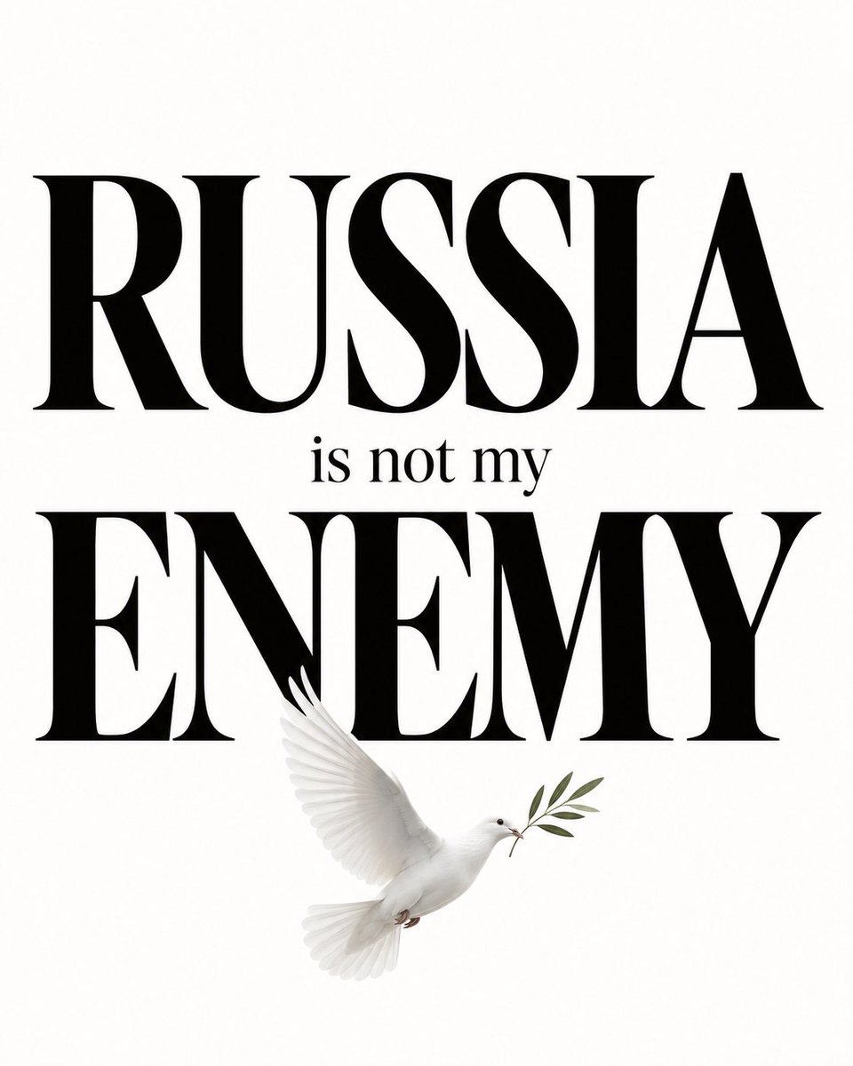 PaulvanHoek2021's tweet photo. Russia is not my enemy https://t.co/gZPU5LaRbn