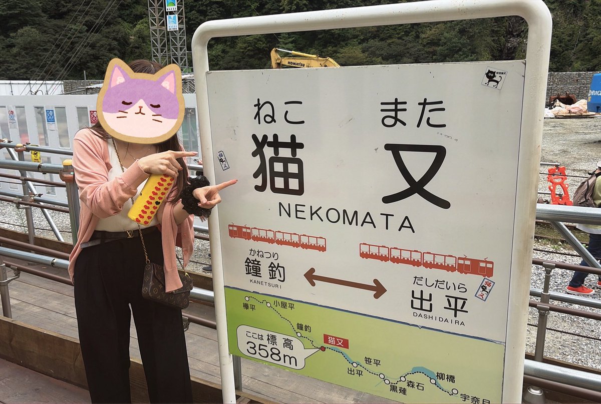 chiii1411's tweet photo. 日本で唯一、駅名に「猫」がつく、猫好きの聖地みたいな駅に行ってきた😺
この駅で降りれるのは9/30まで！
可愛い猫ちゃんたちがお出迎え😺

#猫又駅 
#黒部峡谷鉄道 https://t.co/lukSbyrH2a