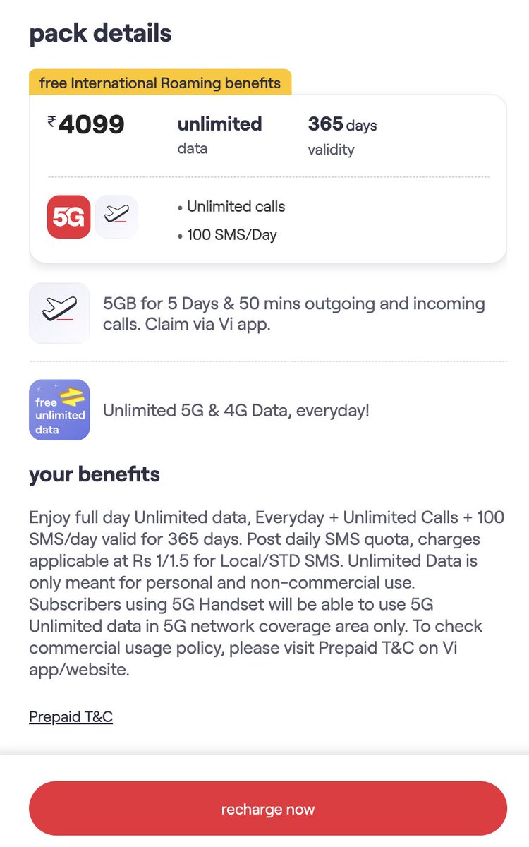 ViZzFans's tweet photo. #vodafoneidea Vodafone Idea (Vi) Adds Free International Roaming to Select Plans Across 170+ Countries

To know more please visit : https://t.co/bVYQPlcK6I  

Link to the campaign: https://t.co/vyfe2zJrL5

Explore plans here: https://t.co/8HR2gpIChv 

(all relevant screenshots👇) https://t.co/lYRMQkxkhu