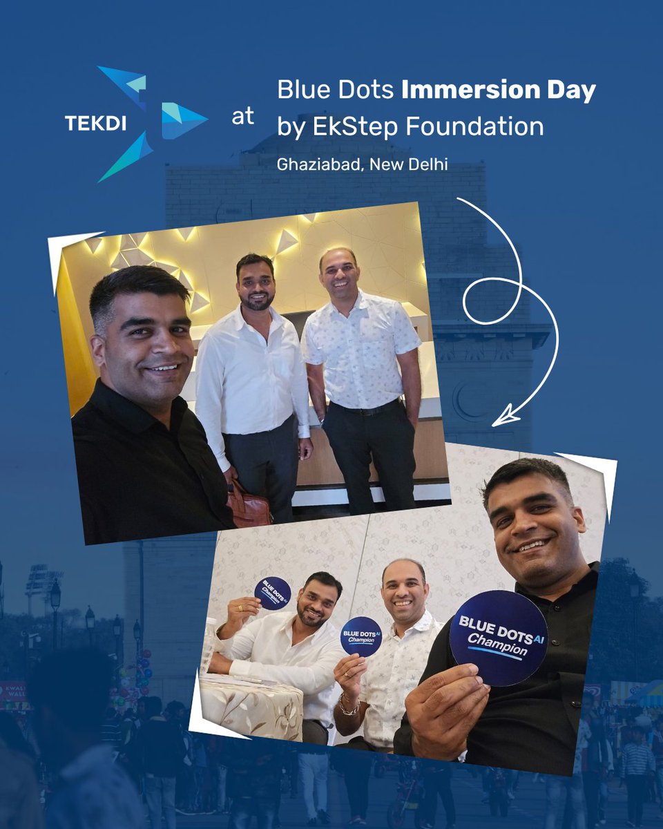 tekdinet's tweet photo. Tekdi Technologies participated in #BlueDotImmersionDay exploring how Blue Dots can strengthen local discovery by connecting decentralised supply with demand.
A deep dive into the 90-day execution roadmap and what it takes to build solutions around real local needs.
#EkStep #DPI https://t.co/WY2AwuM7L0