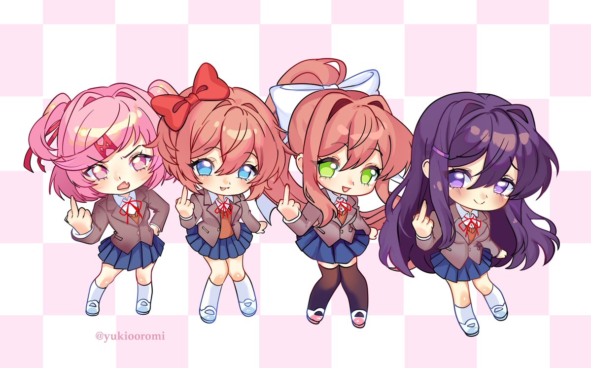 YHarami's tweet photo. #DDLC #DokiDokiLiteratureClub #DDLCFanart #Monika #Natsuki #Sayori #Yuri #JustMonika #MonikaDDLC #NatsukiDDLC #SayoriDDLC #YuriDDLC https://t.co/odWs1dS9AL