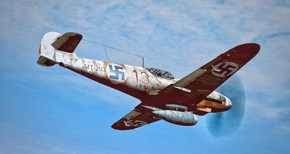 N_Railsim's tweet photo. フィンランド空軍機はよき
しかしラウンデルが少し危うい
 #IL2Sturmovik1946 https://t.co/ZCOU2lCawR