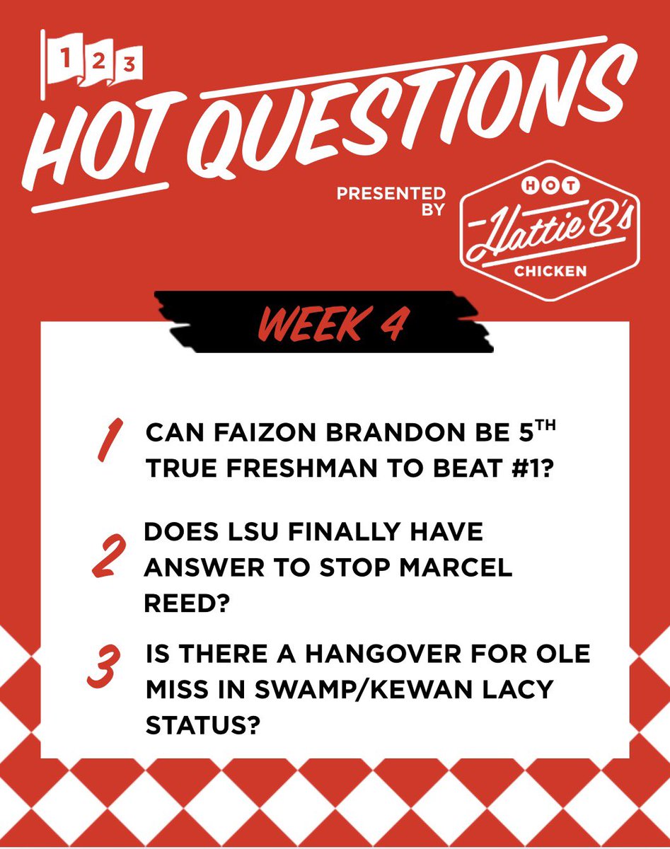 PeterBurnsESPN's tweet photo. The @HattieBs 3 Hot Questions of the Week

What’s biggest question for Week 4 in CFB?

#SECThisMorning #SiriusXM https://t.co/lzlyTwGMlO