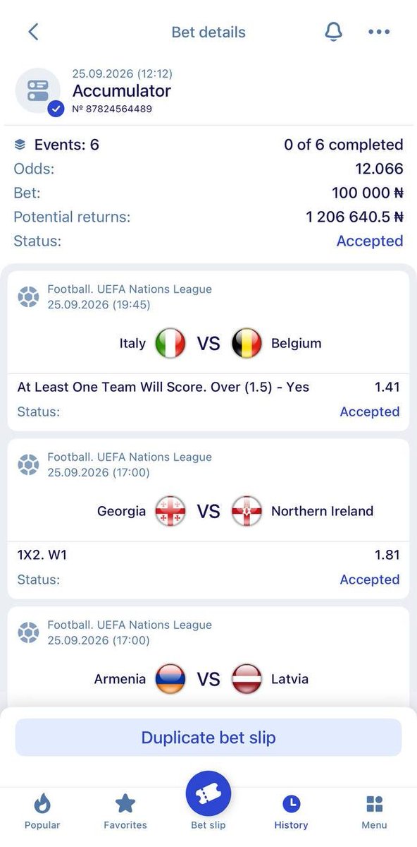 Emilyly01's tweet photo. BET OF THE DAY ON PARIPESA🚀

12 ODDS : ERU7L  L4U7L

5HV7L  B9U7L

Register Here👇
https://t.co/n13TsrvfOy
apps ⏩️ https://t.co/2GqJANZVlW

✅Use promo code MILYPESA to receive your welcome bonus up to N230,000 https://t.co/PGVIqZedhD