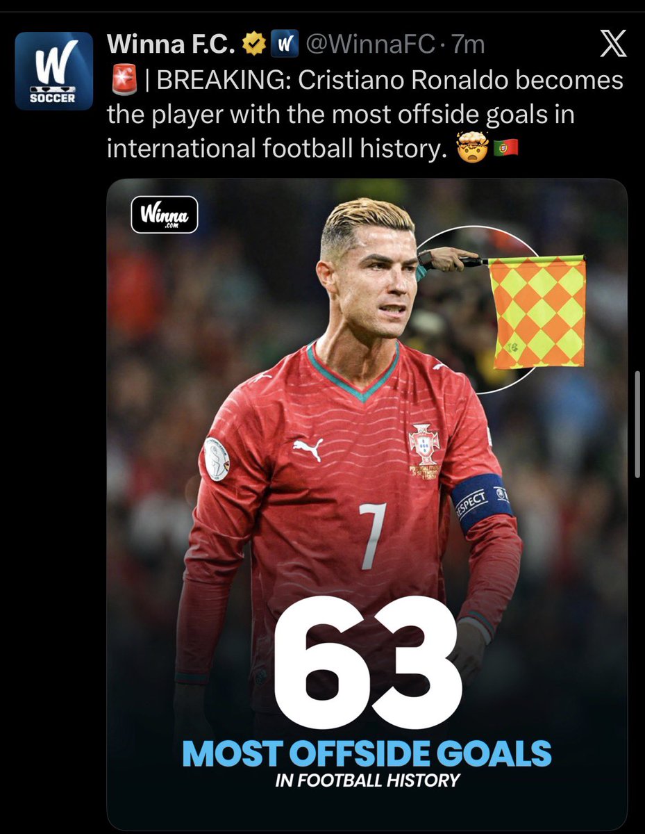 Azunna_0hl's tweet photo. @favour58071 Ronaldo is just a goal scorer like Haaland ❌
Haaland is a better goal scorer than Ronaldo ✅ https://t.co/GIAGkjuWcY
