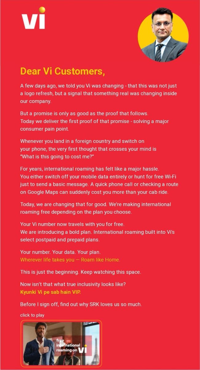 ViZzFans's tweet photo. #vodafoneidea Vodafone Idea (Vi) Adds Free International Roaming to Select Plans Across 170+ Countries

To know more please visit : https://t.co/bVYQPlcK6I  

Link to the campaign: https://t.co/vyfe2zJrL5

Explore plans here: https://t.co/8HR2gpIChv 

(all relevant screenshots👇) https://t.co/lYRMQkxkhu