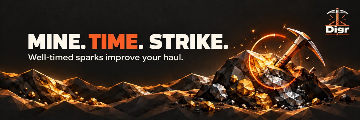 DigrRh's tweet photo. A pickaxe, eight volcanic islands, and absolutely no paperwork at the door. Start Digr as a guest, find your first ore node, and see where the trail goes. $Digr https://t.co/wl8gztrFFy