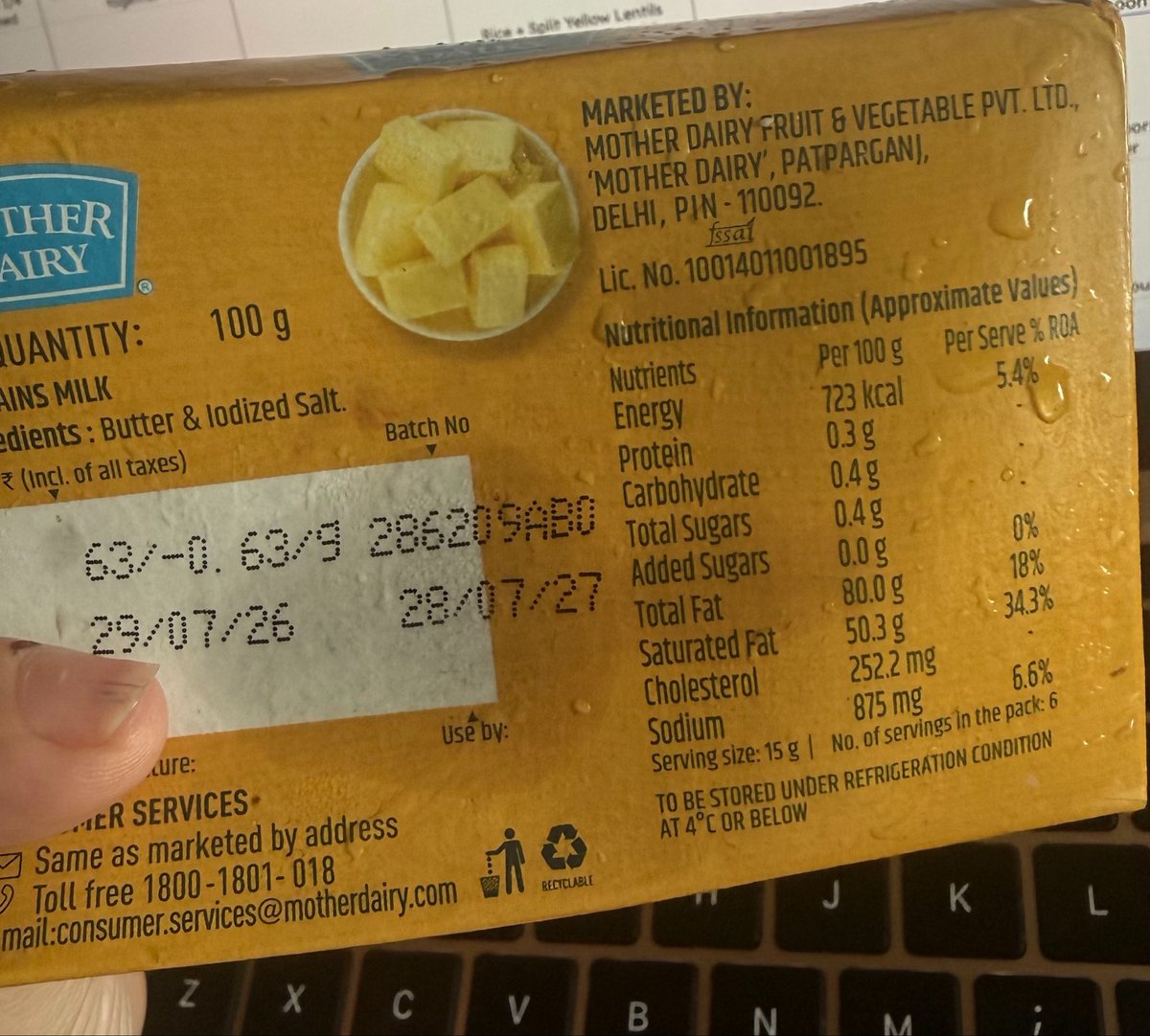 DeeptaNagpal's tweet photo. Here you go!! Order id
ORD14647989166 ( @blinkitcares ) 

@MotherDairyMilk @letsblinkit @fssaiindia @Tukaram_IndIAS https://t.co/xDHEo14aGo