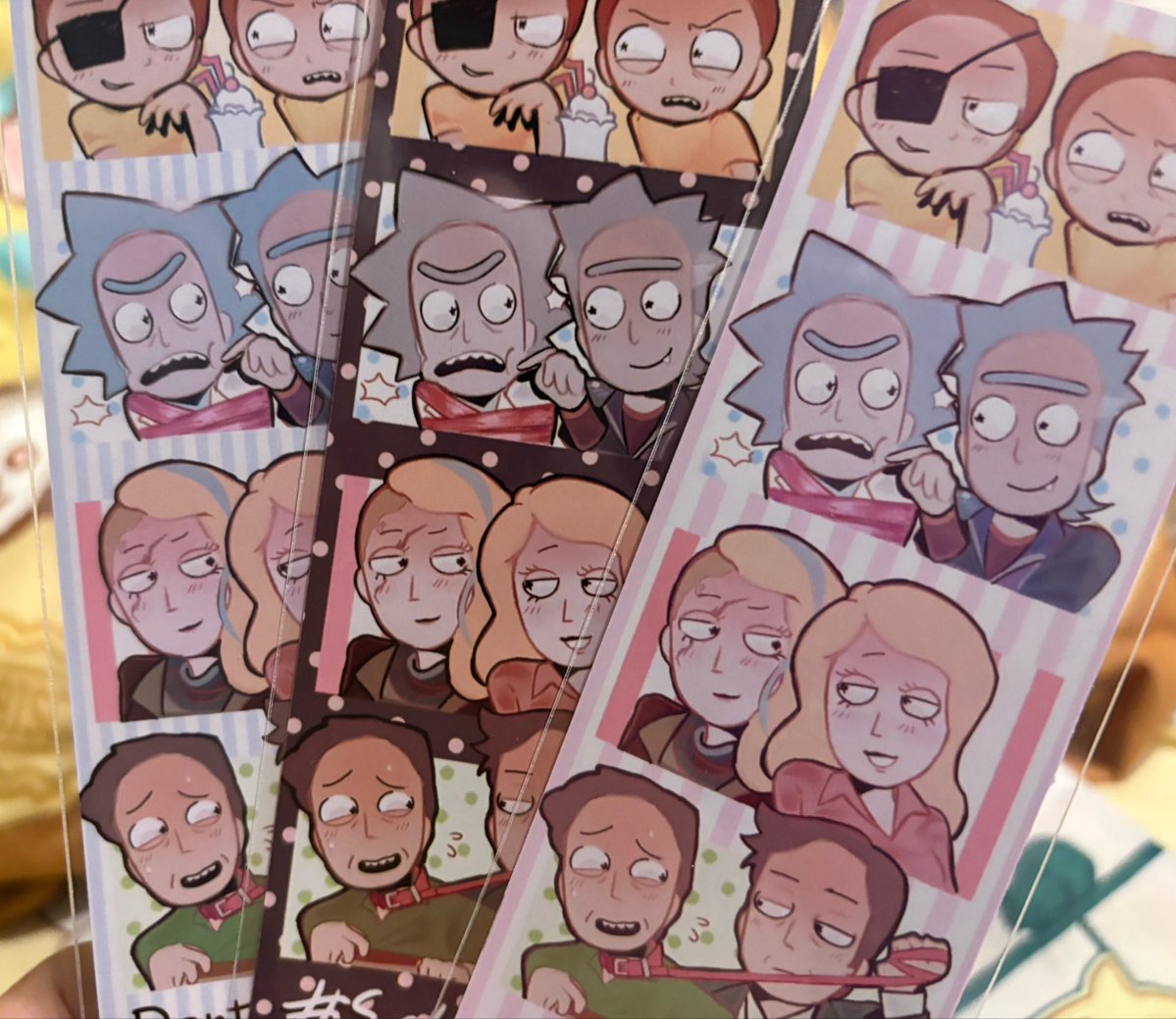 dinermilkshakes's tweet photo. last post about #moviescnv2026

again, please freely approach me for one! trades are also encouraged (need more evil morty…) but im giving these out for free to anyone who asks 
if theres any questions, shoot me a message!

looking forward to seeing all of you…♡
#rickandmorty https://t.co/sf1JY16mm3
