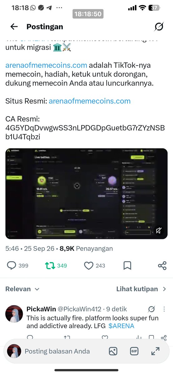PickaWin412's tweet photo. @RoninCrypyo @ArenaMemecoins https://t.co/dcbrePx1J2
