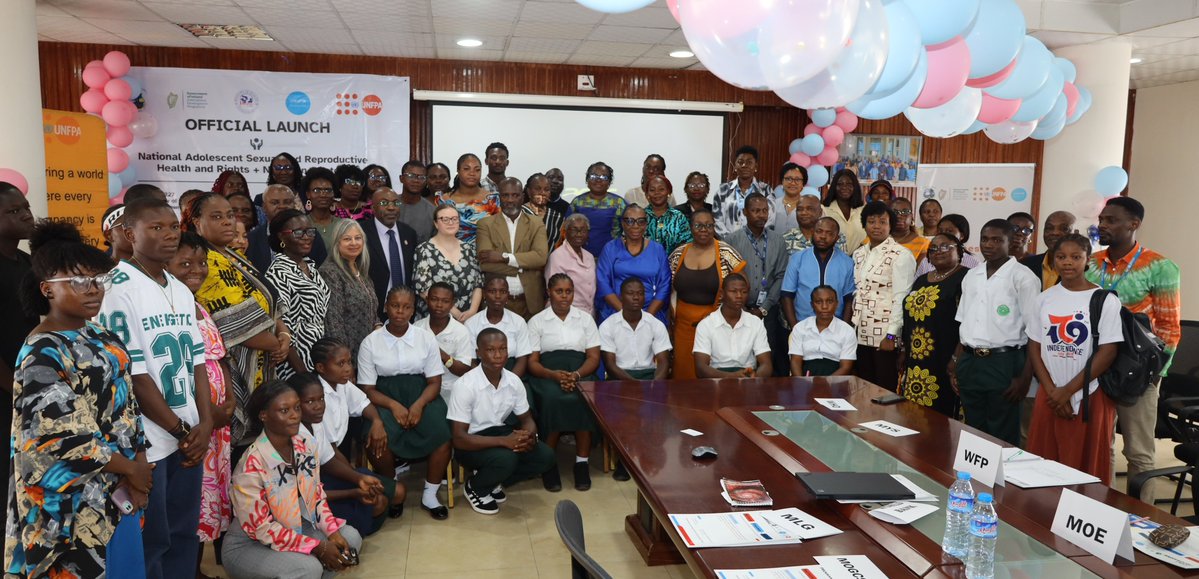 ShairoseM's tweet photo. The launch of Liberia’s Adolescent SRHR &amp; Nutrition Strategy reflects our shared commitment to healthier futures for young people. 💙
Pleased to join @moh_liberia, @irlembliberia &amp; @UNFPALiberia &amp; in advancing this important agenda.
#ForEveryChild https://t.co/cJijSv1y3E