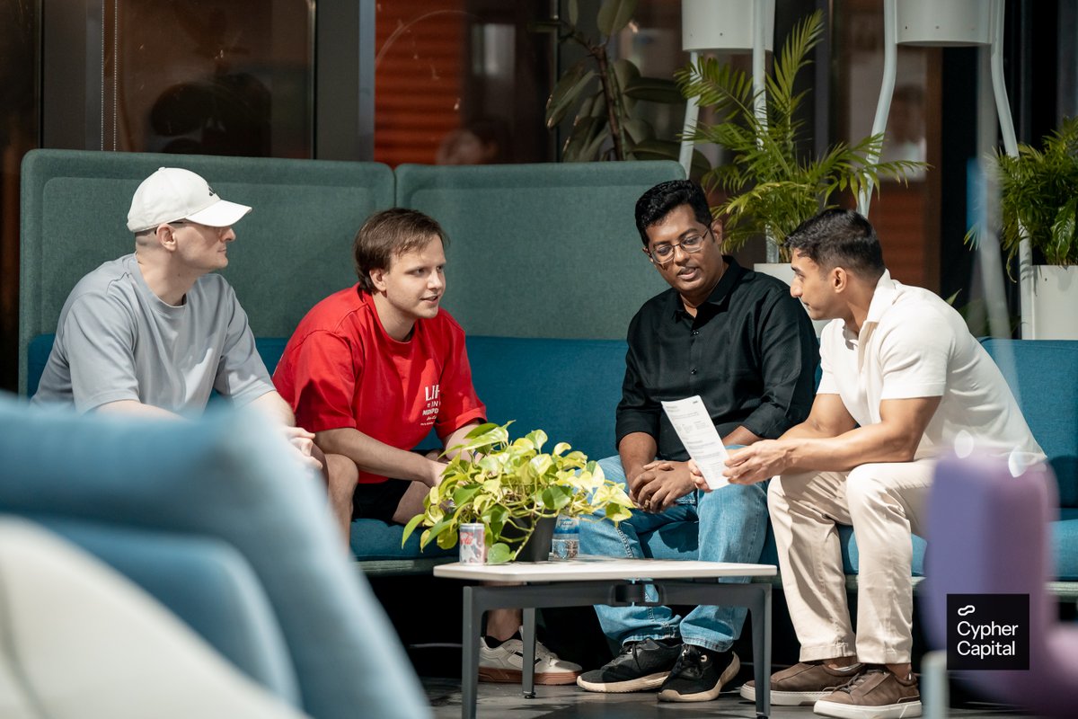 cypher_capital's tweet photo. A few moments from our AI Builders Social yesterday.

We were so happy to welcome everyone back to the Cypher Hub  - this time, bringing together founders, builders, investors and operators from across Dubai’s AI ecosystem.

No panels, no pitches. Just an evening of great conversations and new connections.

Thank you to everyone who joined us and made the evening what it was.

Cypher Capital × MosAIc