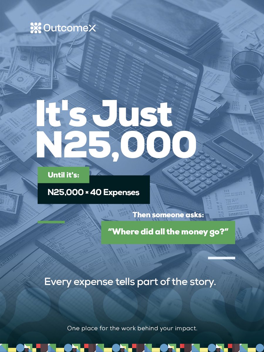 outcomex_'s tweet photo. One expense rarely causes a problem.
It's when they start adding up.

Different people.
Different categories.
Different programmes.
Different receipts.

And eventually someone needs to understand the whole picture.

OutcomeX lets you record expenses against the programme https://t.co/669utK0Bdi
