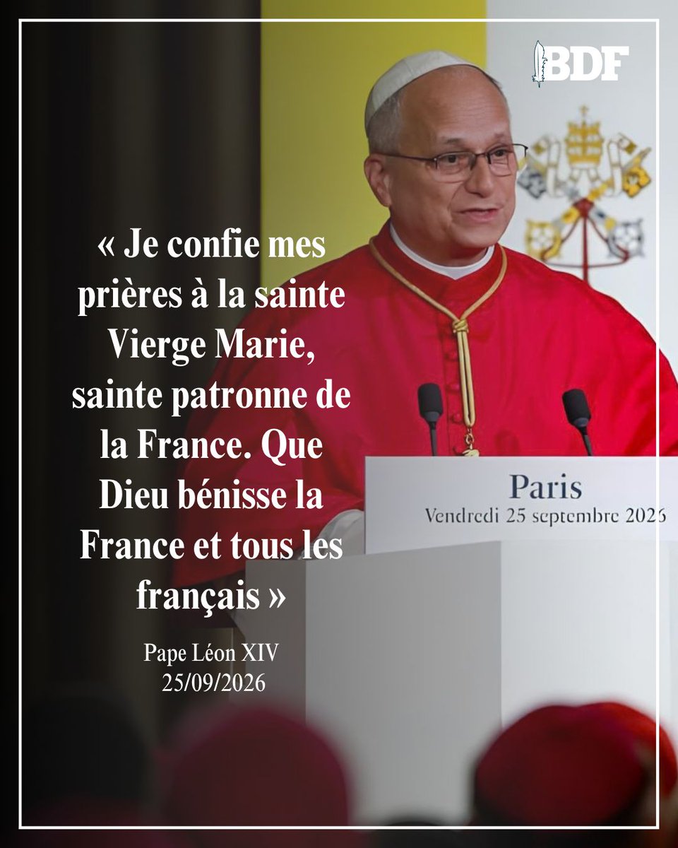 billetdefrance's tweet photo. 💥 Prions pour la France.

Le pape Léon XIV prie pour la France et les Français.

🔗 https://t.co/pDkS5HfvDY https://t.co/qe6yIQ9sJU