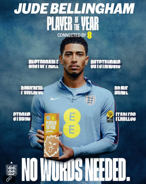 theMadridZone's tweet photo. 🚨 OFFICIAL: Jude Bellingham wins England's Player of The Year award for the 2nd year in a row! https://t.co/IL3c3m7aV3