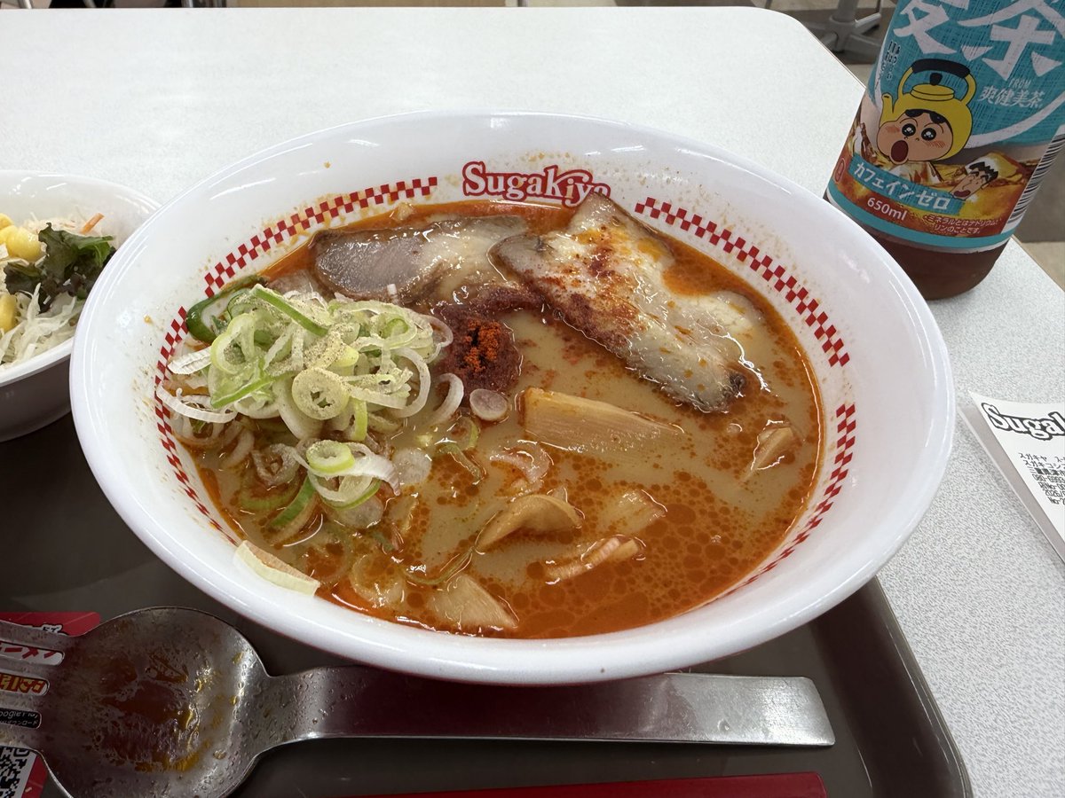 ko1122yama's tweet photo. 431  肉入スガ辛魚ラーメン ネギTP
@スガキヤ SVH津白塚店 https://t.co/Pc6EikDC5p