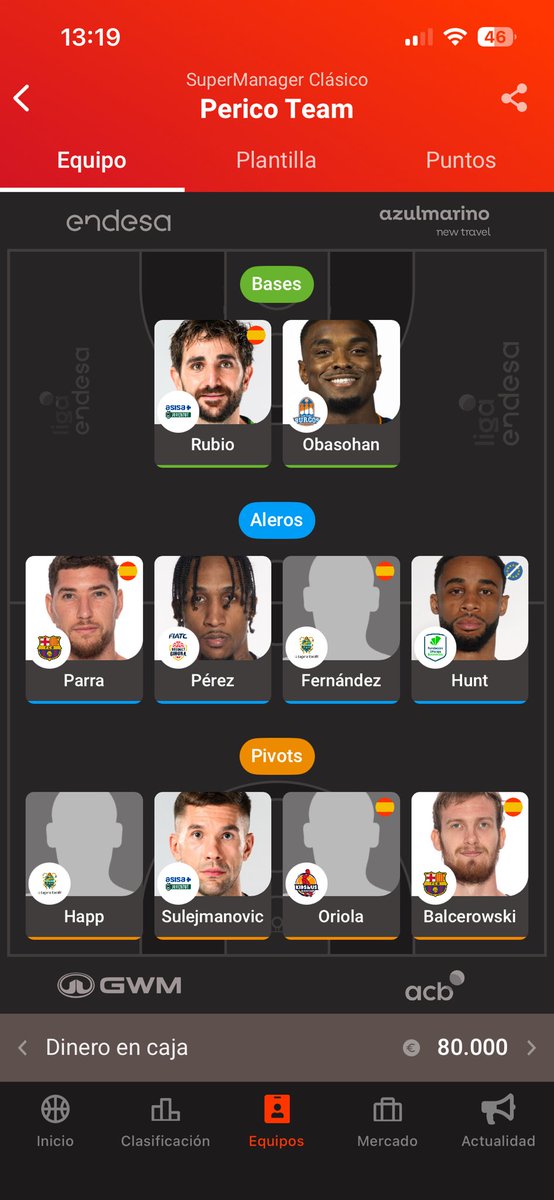 _Pedroo16's tweet photo. @Luisheel buenas crack! Que te parece la plantilla? Algún cambio o recomendación? Gracias!🏀 https://t.co/vRsICr6rgD