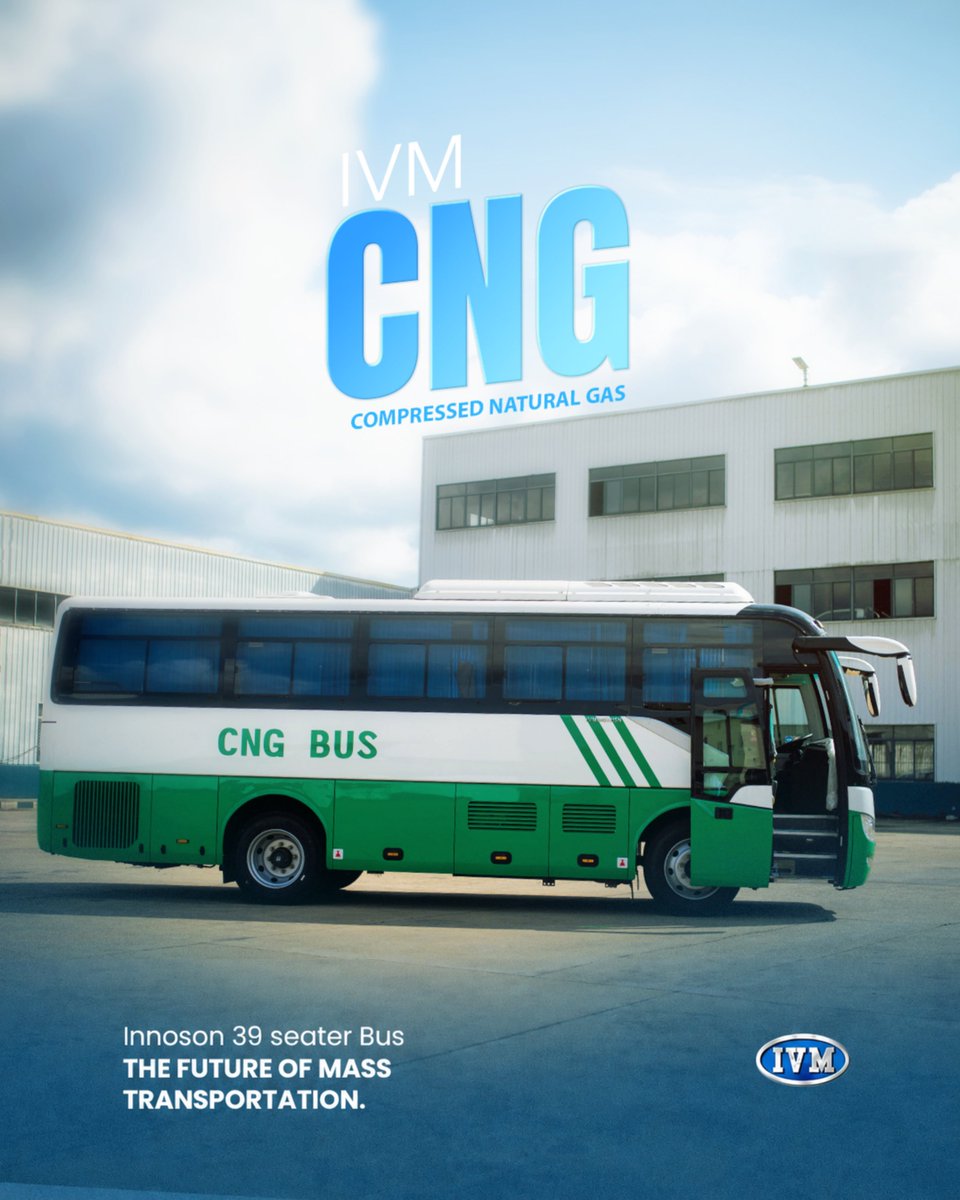 innosonvehicles's tweet photo. The IVM 39-Seater CNG Bus delivers efficient, reliable and cleaner mass transportation—built for the future of mobility in Nigeria.
Innoson Vehicle Manufacturing — Driving Nigeria Forward. 🇳🇬
#Innoson #IVM #CNGBus #MadeInNigeria #MassTransportation #GreenMobility #NigerianMade https://t.co/oZaCaXJg0w
