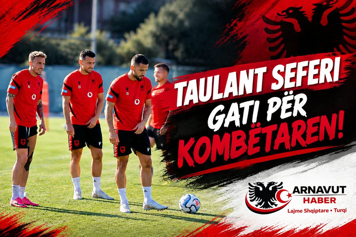 arnavuthaber's tweet photo. 🇦🇱 TAULANT SEFERI, GATI PËR KOMBËTAREN!
Taulant Seferi, Arnavutluk Milli Takımı ile oynanacak karşılaşmalar öncesi hazırlıklarını sürdürüyor. 💪⚽️
🇦🇱 Suksese, Taulant!
Milli forma altında başarılar! 🔴⚫️
#taulantseferi #kombëtarja #shqipëria #albania #arnavuthaber #futboll https://t.co/cw8BJN1WXK