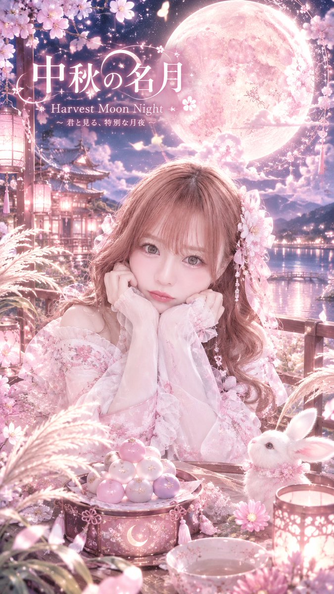 runa_yyc's tweet photo. 今日は中秋の名月🌕=るなの日？？ https://t.co/BIuqV5q5cH
