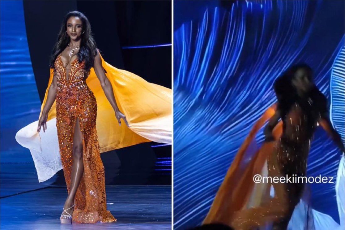 DailyLoud's tweet photo. Miss Jamaica sues Miss Universe after brutal stage fall left her with brain injury and 'permanently altered' her life https://t.co/ixSGzs4WPO