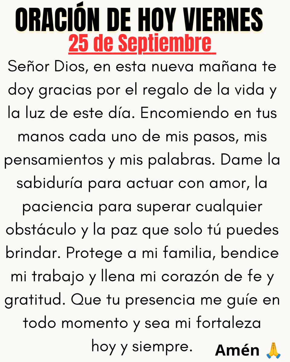 mioraciondehoy's tweet photo. Feliz Viernes ❤️🙏 https://t.co/3tCm3CfbcT