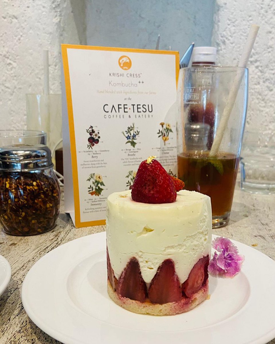 SandiLogindu7's tweet photo. Two must-tries at @cafetesu: the strawberry shortcake—perfectly balanced and heavenly—and the mushroom croquettes, which are absolutely delicious! https://t.co/a4ksI2WVyf