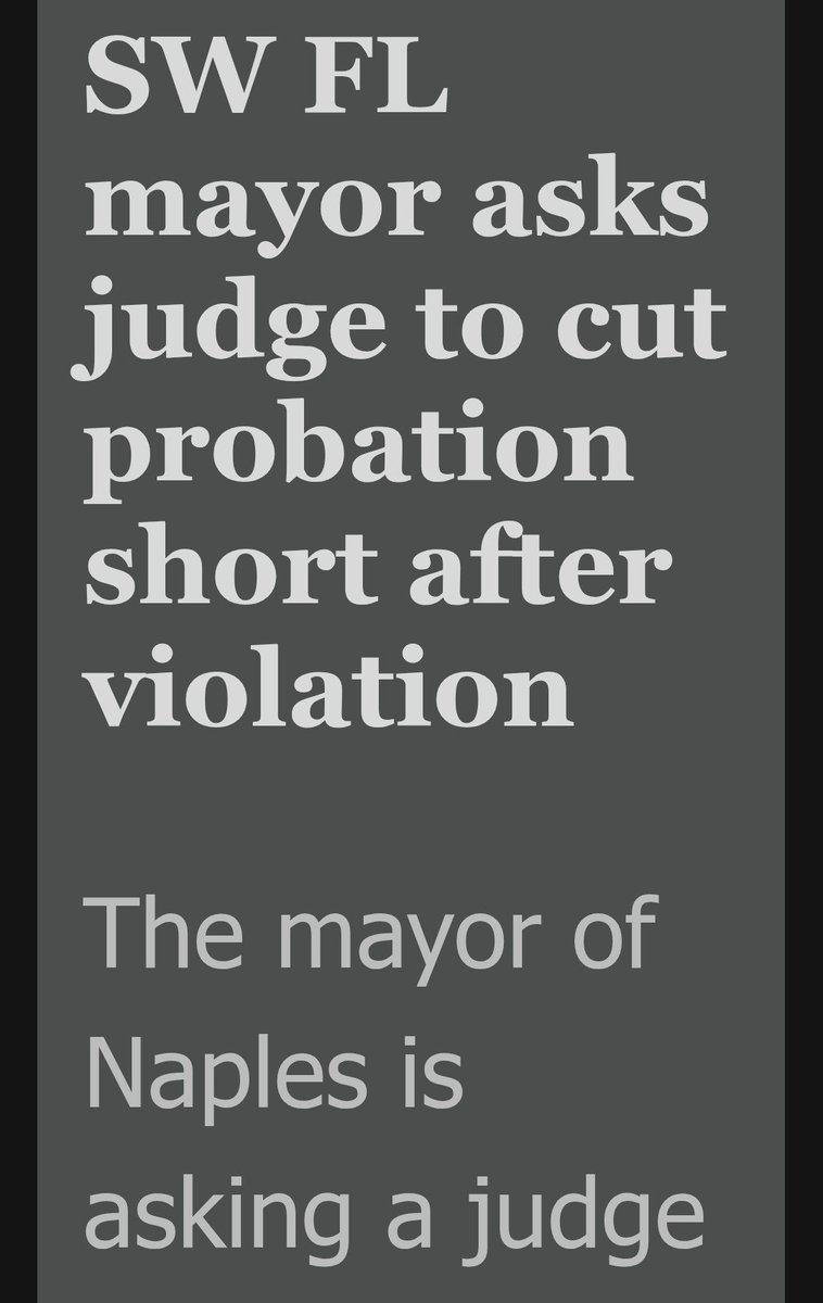 DanielAlpert's tweet photo. Republican Reality... 
In Southwest Florida, the mayors of both Naples and Fort Myers are scum (one an actual convict).
A political party led by a crook, that dominates a state by lying to ordinary Americans about making America "Great," and then stuffs its cronies pockets, gets: https://t.co/QRDOeQfL5l