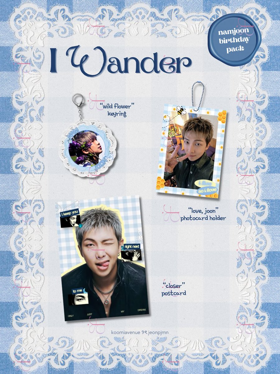 xofairydiaries's tweet photo. ⤿ interest check !

THE ART OF BEING 
(i wander, i bloom, i live)

a little collection celebrating namjoon, jimin &amp; jungkook

by @koomiavenue &amp; @jeonpjmn 

rt &amp; reply if inch to push 💌

🏷️ fanmade bts merch https://t.co/8B4aL37iDu