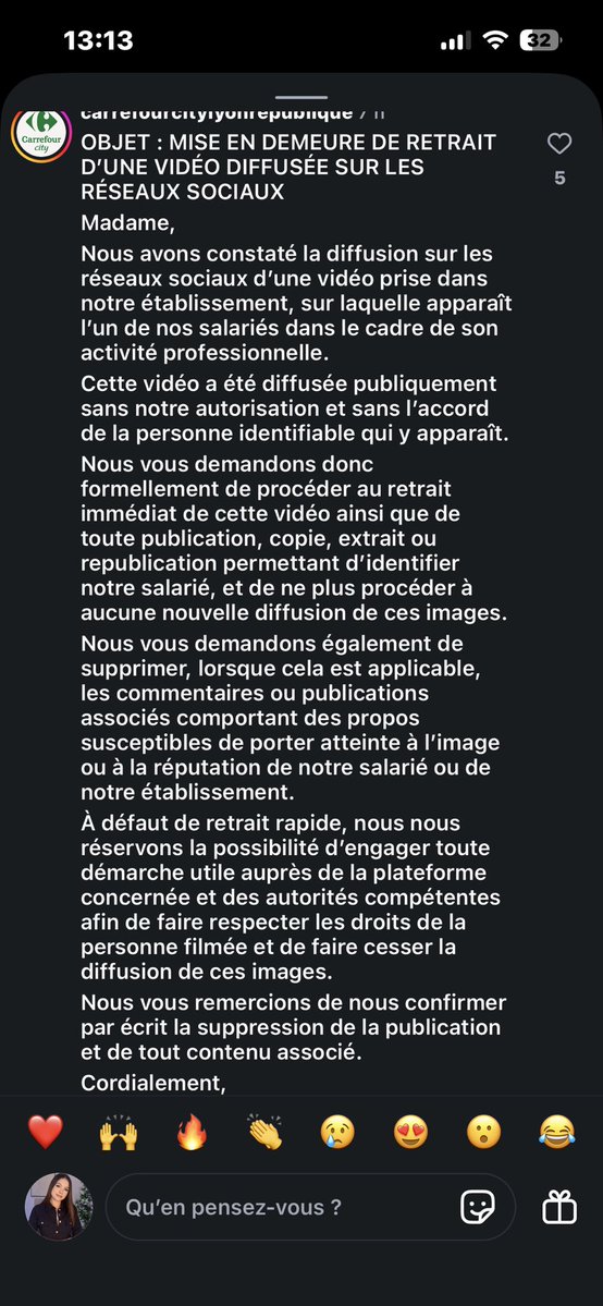 lisa_delanglais's tweet photo. @milafique @JANGUYENVANTAM @CarrefourFrance une réponse ? S’agit-il bien d’une réponse par le responsable du magasin en question ? https://t.co/b1mZBzJMYV
