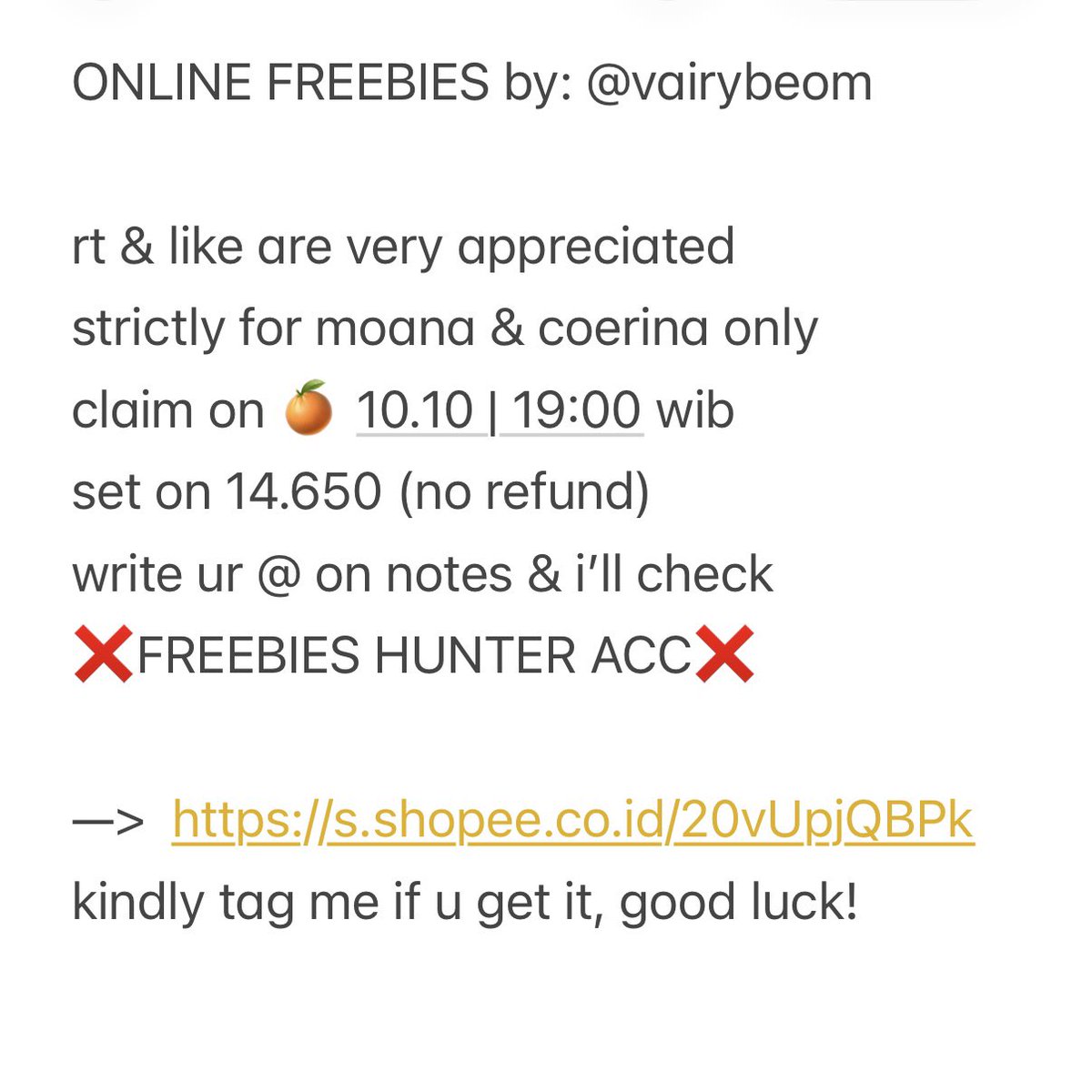 vairybeom's tweet photo. 📆[RESCHEDULE]📆

ONLINE FREEBIES by: @vairybeom 
[rt &amp; like are very appreciated]

Hi guys! Since I’ll be continuing my studies abroad, I wanted to leave a little gift for MOANA &amp; COERINA before I go 🥹🤍

(limited qty only! ♡ Please read the rules below before claiming 🫶🏻) https://t.co/7p9iyZBw0o